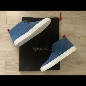 Del Toro | Shoes | Del Toro Chukka In Blue Suede Brand New  display picture 1